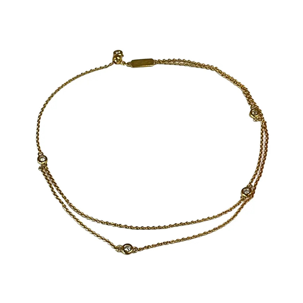 Tasaki 18K Rose Gold Diamond Bracelet #379802T82B